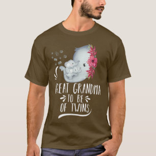 T-shirt Grand Grand Grand-Mère À Être De Twins Baby shower