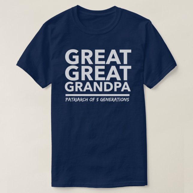 T-shirt Grand grand grand-papa (Design devant)