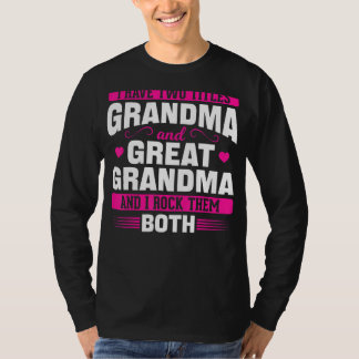 T-shirt Grand Grand-Maman J'Ai Deux Titres Grand-Mère Et G