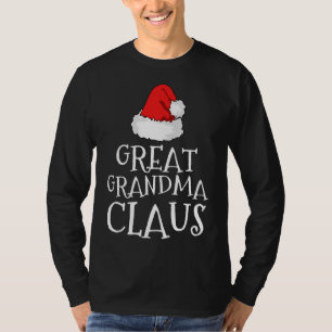 T-shirt Grand grand-mère Claus Noël Casquette de Noël jume