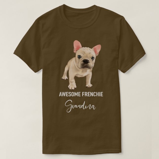 T-shirt Grand Grand-mère Française Amusante  (Design devant)