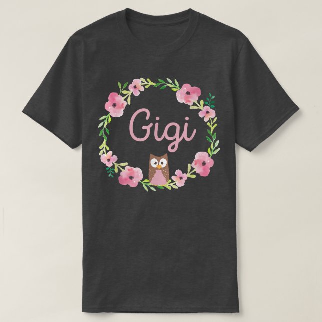 T-shirt Grand grand-mère Gigi Faire-part de grossesse bébé (Design devant)