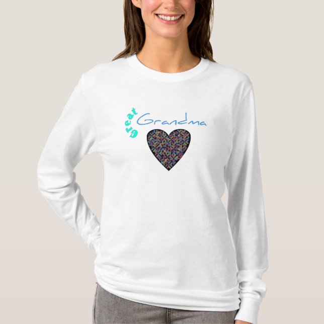 T-shirt Grand grand-mère nouveauté Top (Devant)