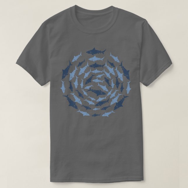T-shirt Grand Groupe De Requins Apparel Requin Aimer Sea A (Design devant)