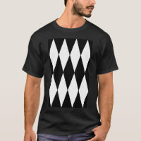 GRAND HARLEQUIN NOIR ET BLANC- DIAMOND- JACQUARD