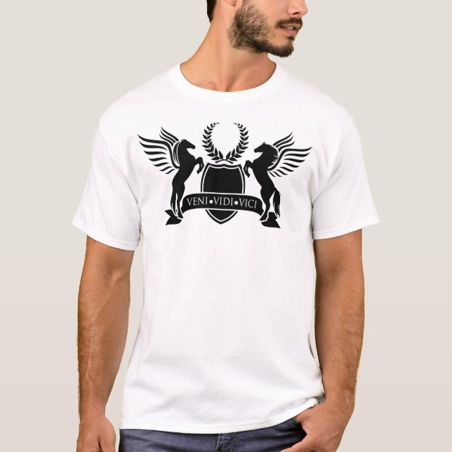 T-shirt Grand insigne de Veni Vidi Vici (Devant)