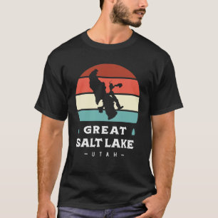 T-shirt Grand lac salé Utah Parc national Camping Rétro