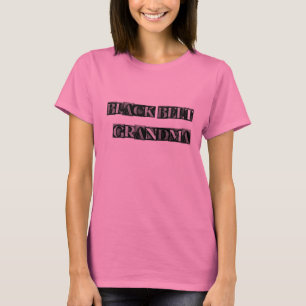T-shirt Grand-maman de ceinture noire-- Bloc en métal, do