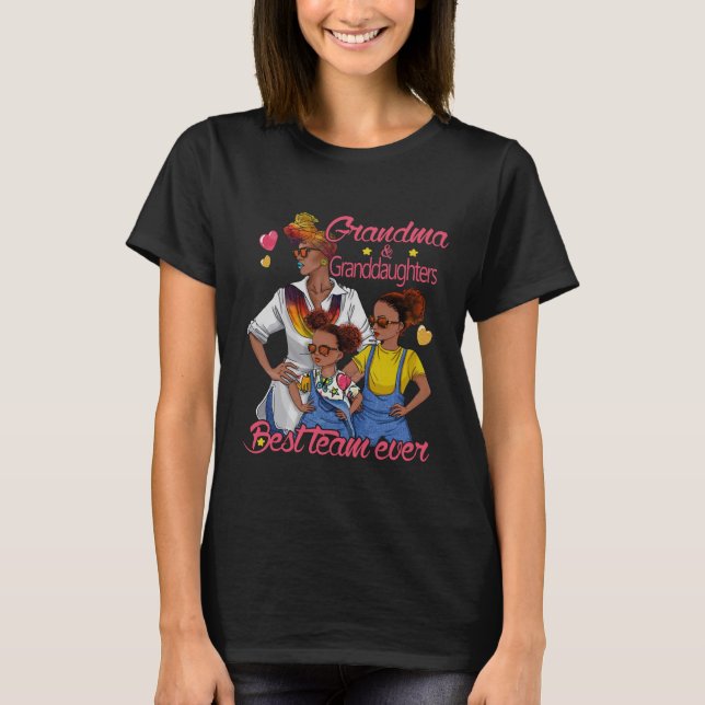 T-shirt Grand-maman et petite-filles (Devant)