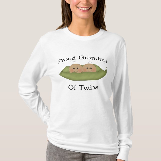 T-shirt Grand-maman fière des jumeaux (Devant)