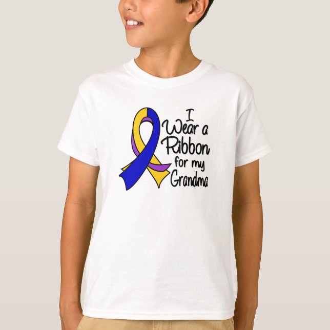 T-shirt Grand-maman - ruban de cancer de la vessie (Devant)