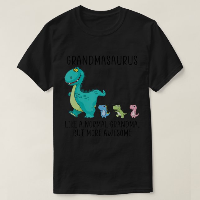 T-shirt Grand-masaure comme une grand-mère normale mais pl (Design devant)