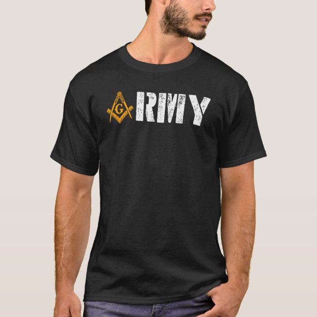 T-shirt Grand Mason Mason Mason Armée Mason Ancien Père D (Devant)