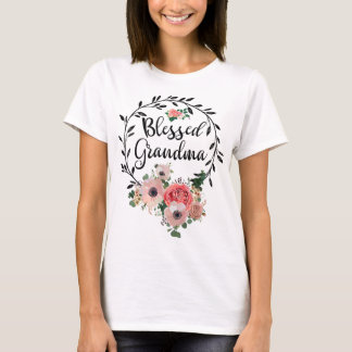 T-shirt Grand-Mère Bénie Pour Les Femmes Grand-Mère À Déco