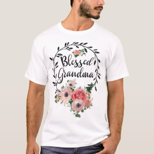 T-shirt Grand-Mère Bénie Pour Les Femmes Grand-Mère À Déco