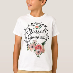 T-shirt Grand-Mère Bénie Pour Les Femmes Grand-Mère À Déco