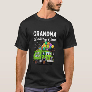 T-shirt Grand-mère Birthday Crew Boy Garbage Truck Anniver