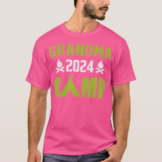 T-shirt Grand-mère Camp 2024 Vacances en famille Camping d