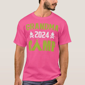T-shirt Grand-mère Camp 2024 Vacances familiales Camping d