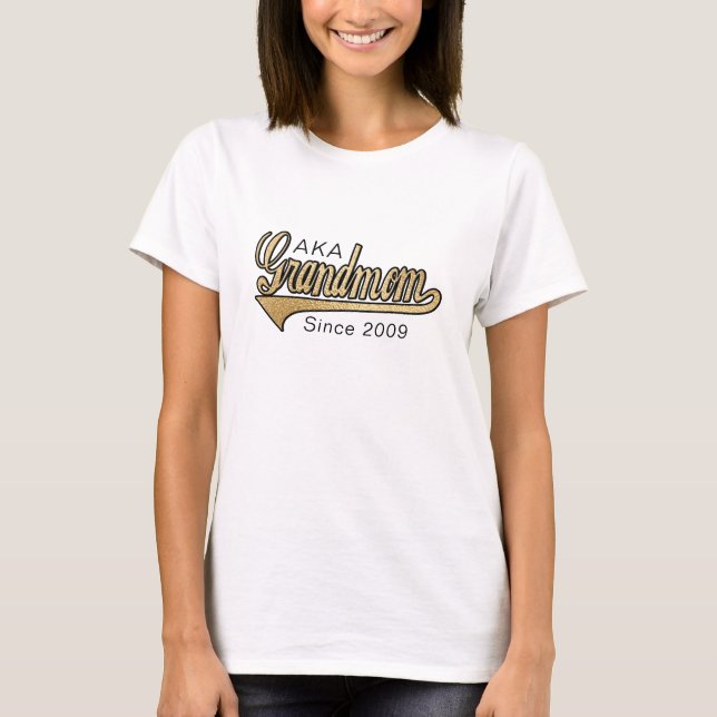 T-shirt Grand-mère Chemise "AKA (aussi connu sous le nom d (Devant)