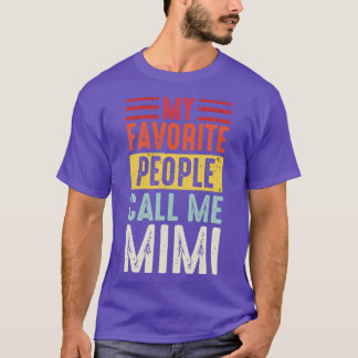 T-shirt Grand-Mère Chemise Vintage Mes Gens Favoris M'Appe