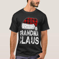 Grand-mère Claus Santa Hat Red Buffalo Plaid Chris