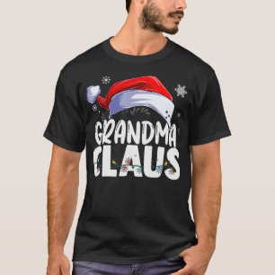 T-shirt Grand-mère Claus Xmas Famille Correspondance Grand