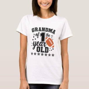 T-shirt Grand-mère de 1 an Football à l'anniversaire