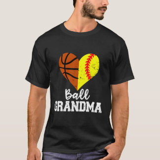 T-shirt Grand-mère de balle drôle softball de basket-ball 