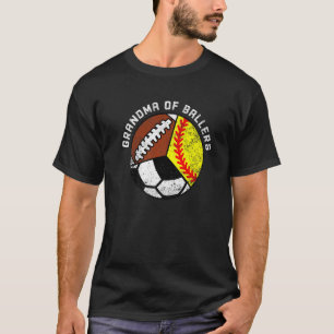 T-shirt Grand-Mère De Ballers Softball Football Football G