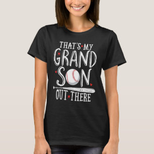T-shirt grand-mère de baseball, c'est mon petit-fils, là-b