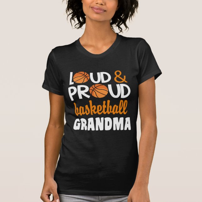 T-shirt Grand-mère de basket-ball très fière (Devant)