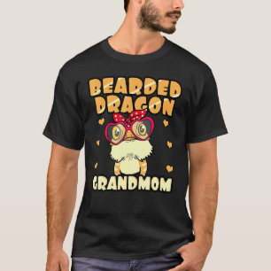 T-shirt Grand-mère de Dragon à coeur Reptile Grand-mère Mè
