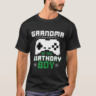 T-shirt Grand-Mère De La Famille De Garçon Anniversaire Co