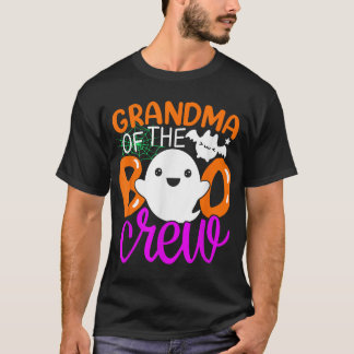 T-shirt Grand-Mère De La Famille D'Halloween De Boo Crew C