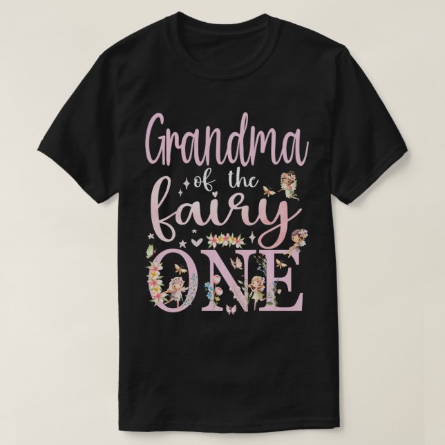 T-shirt Grand-mère de la Fée One Gigi 1er Anniversaire Fêt (Design devant)