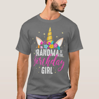 T-shirt Grand-Mère De La Fille Anniversaire Grand-Mère Cad