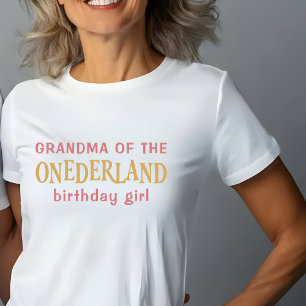 T-shirt Grand-mère de la fille fêtant son anniversaire Ali