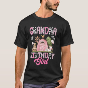 T-shirt Grand-mère de la fille qui fête son anniversaire V