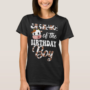 T-shirt Grand-Mère De L'Anniversaire Boy Cow Farm 1Er Anni