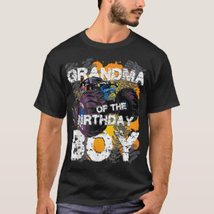 T-shirt Grand-Mère De L'Anniversaire Garçon Monster Truck 