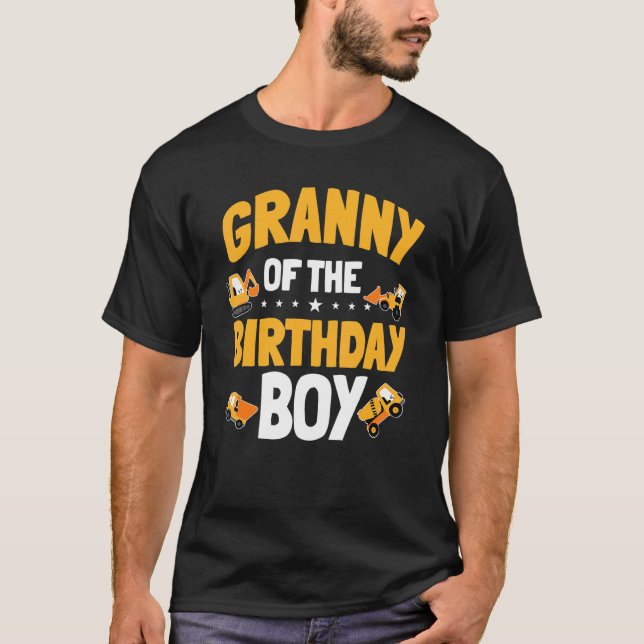 T-shirt Grand-Mère De L'Anniversaire Garçon Travailleur De (Devant)