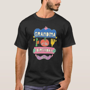 T-shirt Grand-Mère De L'Anniversaire Jardin Fille Thème Co