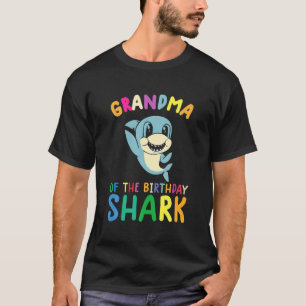 T-shirt Grand-Mère De L'Anniversaire Requin Anniversaire F