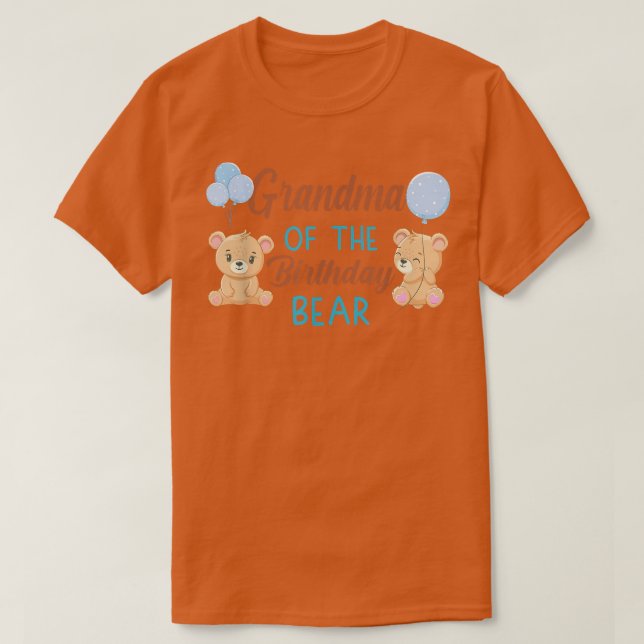 T-shirt Grand-mère de l'ours d'anniversaire 1er anniversai (Design devant)