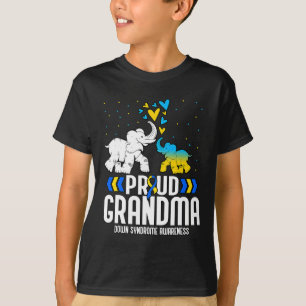 T-shirt Grand-mère de sensibilisation au syndrome de Down 