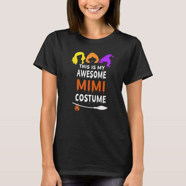 T-shirt Grand-mère de sorcière d'Halloween C'Est Mon Magni (Devant)
