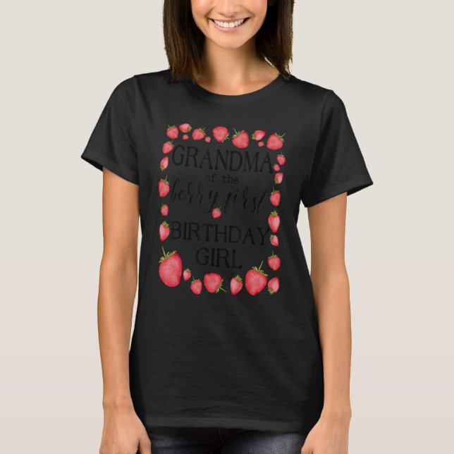 T-shirt Grand-mère de Sweet One 1er Anniversaire Famille C (Devant)