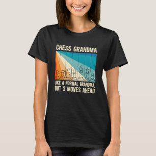 T-shirt Grand-mère d'échecs d'une grand-mère joueuse d'éch