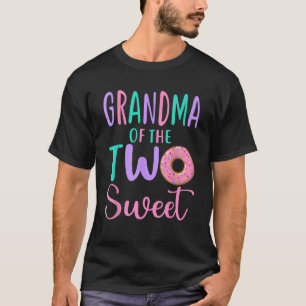 T-shirt Grand-mère des deux douces Gigi 2e anniversaire fi